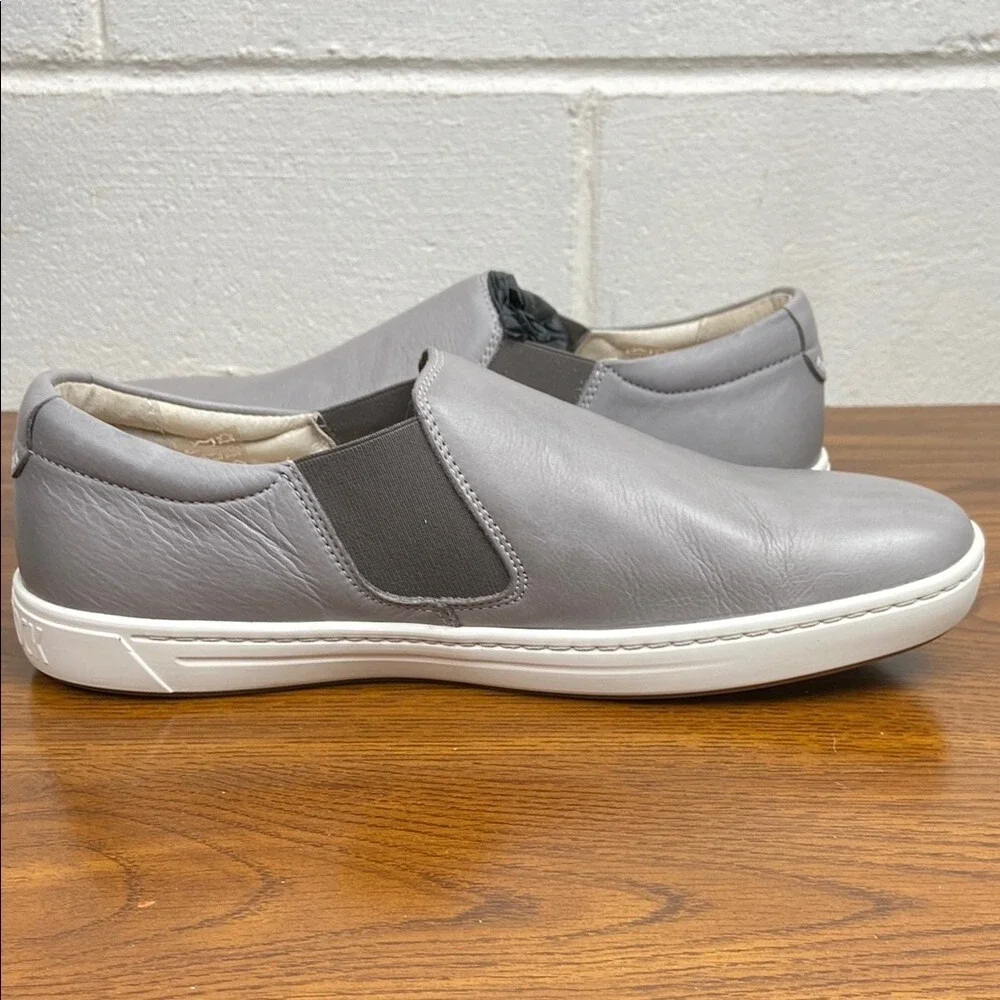 Birkenstock Men's Barrie Grey and White‎ Leather Loafers EU42 Regular Fit 289271